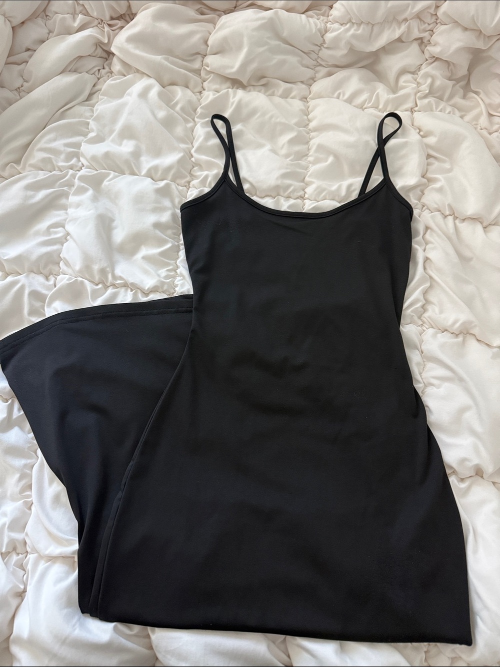 Classic Black Spaghetti Strap maxi Dress